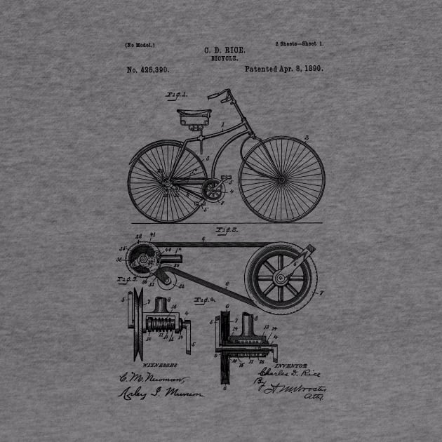 Bicycle Patent 1890 by Joodls